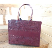 BFTG, Handbag - Embossed Leather, large CL design, with handles, assorted colors