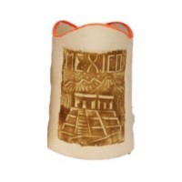PVT, Embossed Leather Can Holder for Beer, Soda, Drinks