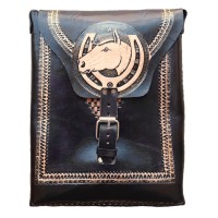 MDO, Shoulder bag briefcase - Embossed leather, legal size