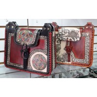 BDI, Handbag - Embossed Leather, Iglesia design, assorted designs and colors