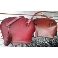 BOL, Handbag - Smooth Leather, Oval design, assorted colors
