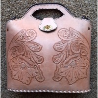BMA, Hand-Tooled Leather Handbag