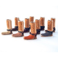 VTB,  Shot glass - Leather boot design, assorted colors