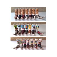 VTBT,  Pointed leather boot shot glass, assorted designs and colors