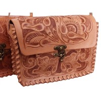 BANC, Shoulder bag - Hand Tooled Leather, Anita design, assorted colors